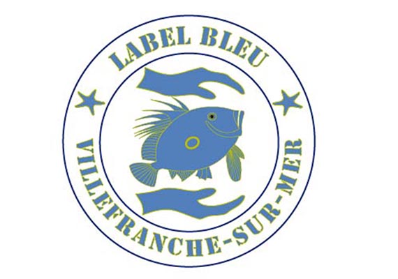 Logotype conçu pour l'association Label Bleu. C'est une association de protection de l'environnement marin à Villefranche-sur-mer.